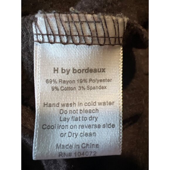 H By Bordeaux Womens Brown Asymmetrical Zipper Jacket - Picture 4 of 4